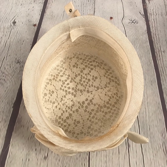 Vintage Pillbox Off-white Hat - Picture 5 of 12